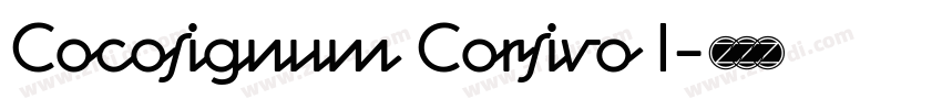 Cocosignum Corsivo I字体转换